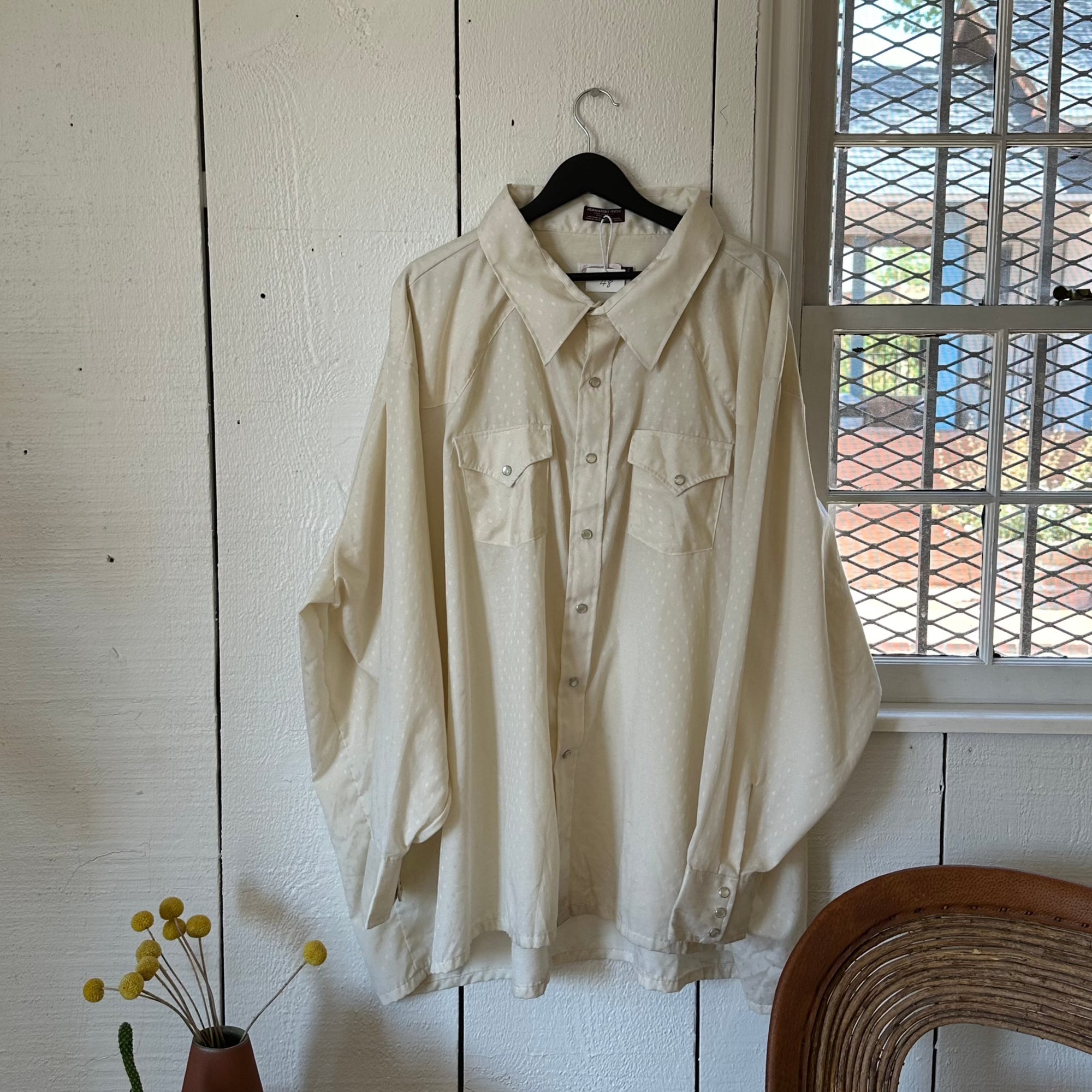 PL Winchester Snap Button Long Sleeve in Cream