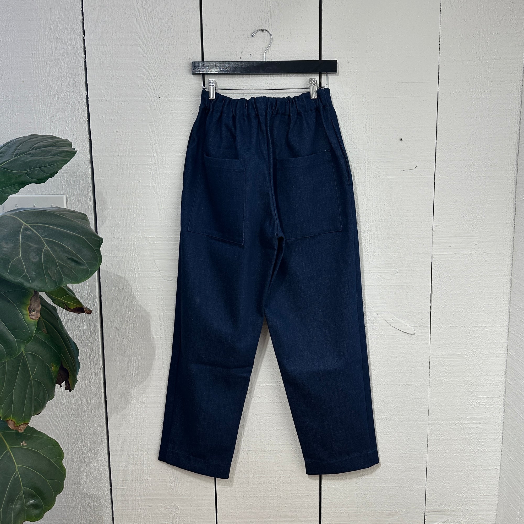 WF Cafe Pant in Blue Deadstock Denim