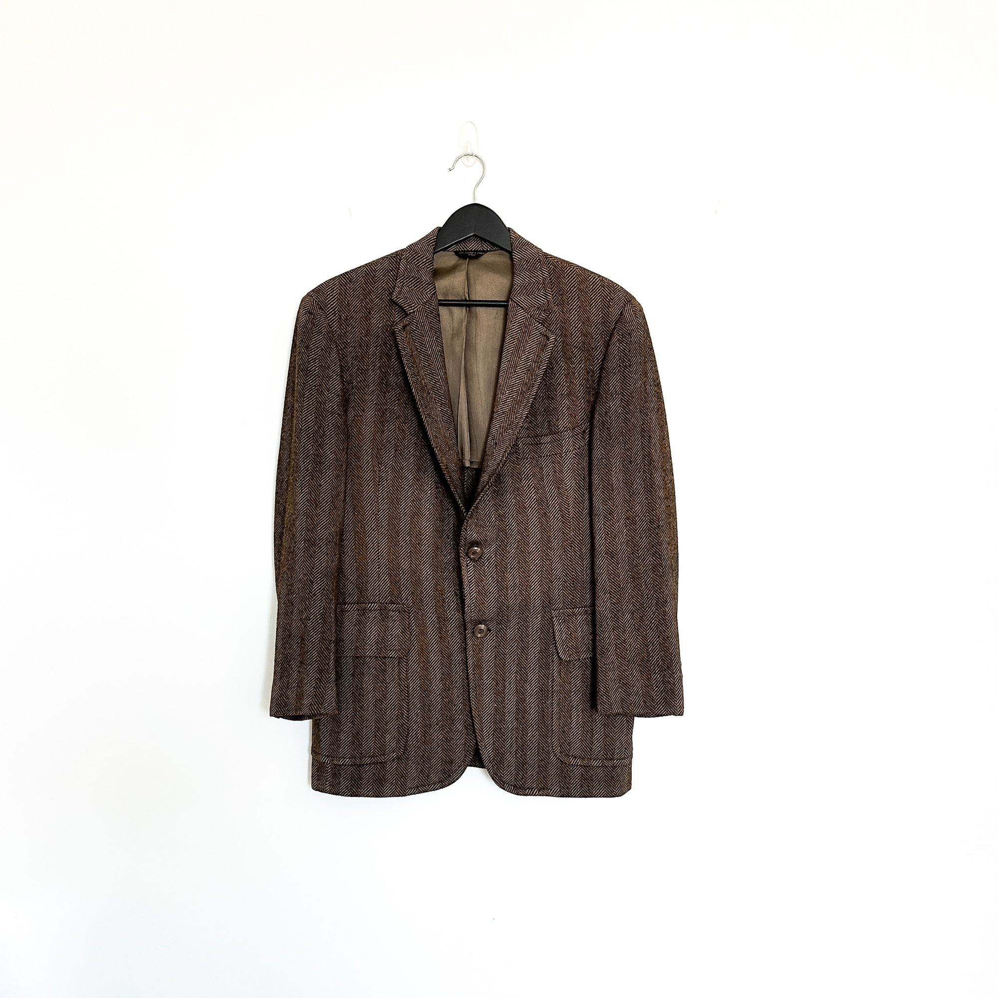 PL College Hall Coat in Brown Chevron