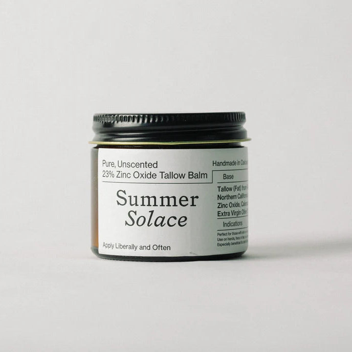 Summer Solace - Unscented 23% Zinc Oxide Tallow Balm