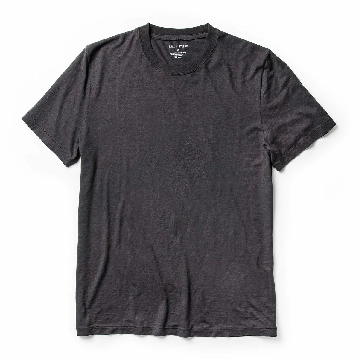 Taylor Stitch - The Cotton Hemp Tee in Charcoal